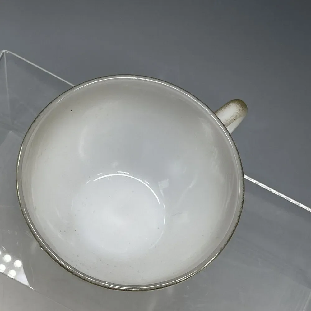 (1) Vintage Federal Milk Glass Mesa TEACUP‎ Coffee Brown Ombre